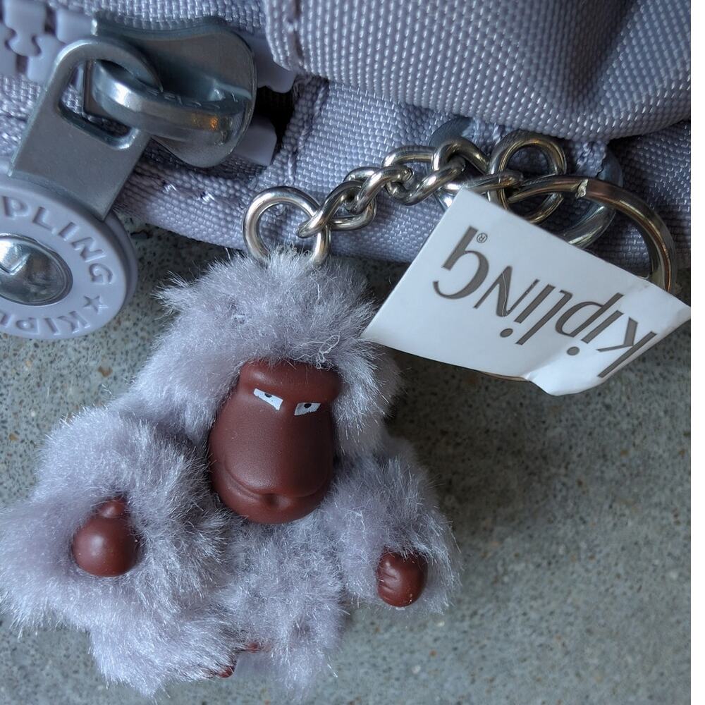 KIPLING Lovebug Mini Backpack Monkey Keychain Dov… - image 4